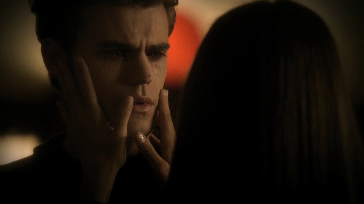 one of my FAVOURITE stelena moments, the way stefan was sonshy/vulnerable about his vampirism around elena her response was so accepting please it was beautiful, she was literally in awe, it was new territory for both of them and it was such an amazing journey:(