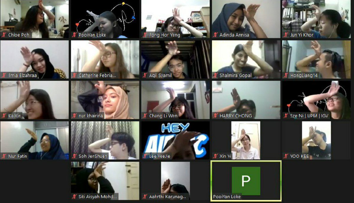 Everybody was happy for the induction session yesterday yay! @AIESEC @AIESECMalaysia #globalvolunteering #zoommeeting