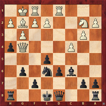 CazHansen's tweet photo. Daily Chess Training:
Bok-Adhiban
#BanterBlitz Qual (chess24) 2020
Black to move - what is the best continuation? (more than the first move needed for a complete answer)
#chess #chesstactics #winningquickly https://t.co/VLgkNinV92