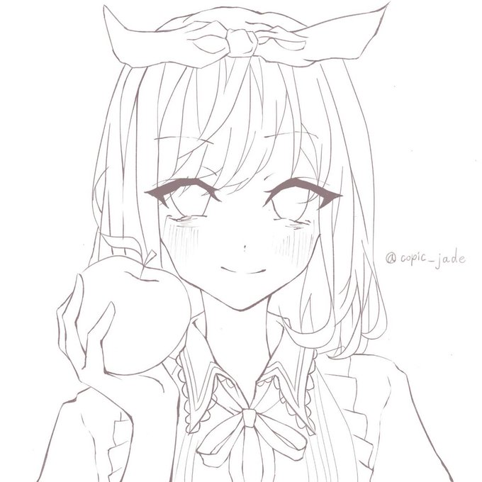 フリー線画のtwitterイラスト検索結果