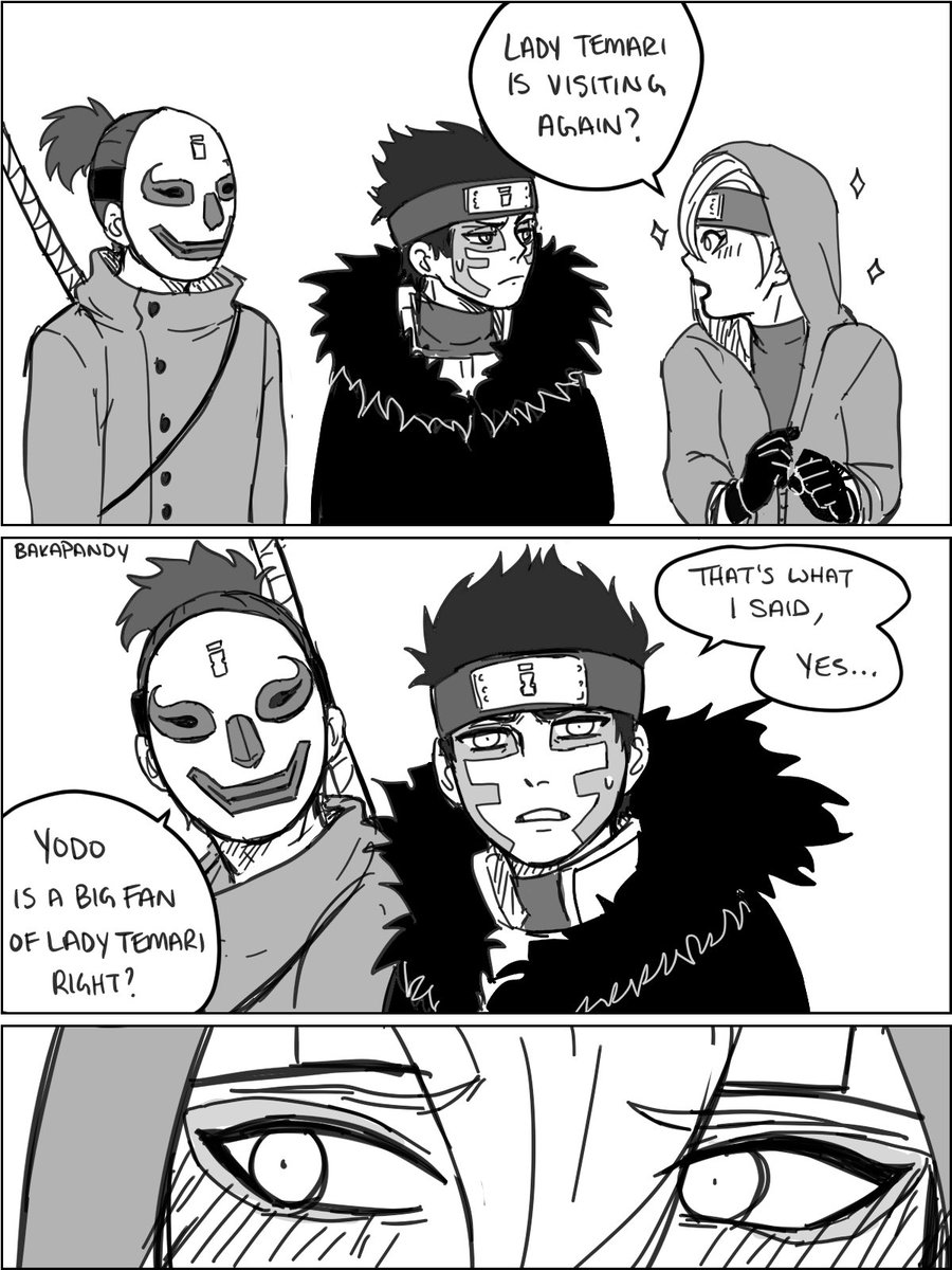 In which boys are dumb and Yodo is just a baby gay with a huge celebrity crush on Temari. (1/2)
