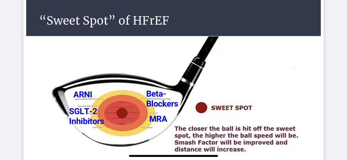 Had fun presenting grand rounds on #SGLT2Inhibitors in #Heart #Failure and discussing the EMPEROR-Reduced and DAPA-HF trials! As a #golf nerd, the “Sweet Spot” of HFrEF makes more sense to me 😊@UCSDCardFellows @ucsdim @EricAdler17 @UreyTony @NMHheartdoc @kofi_larry @LisaLemond