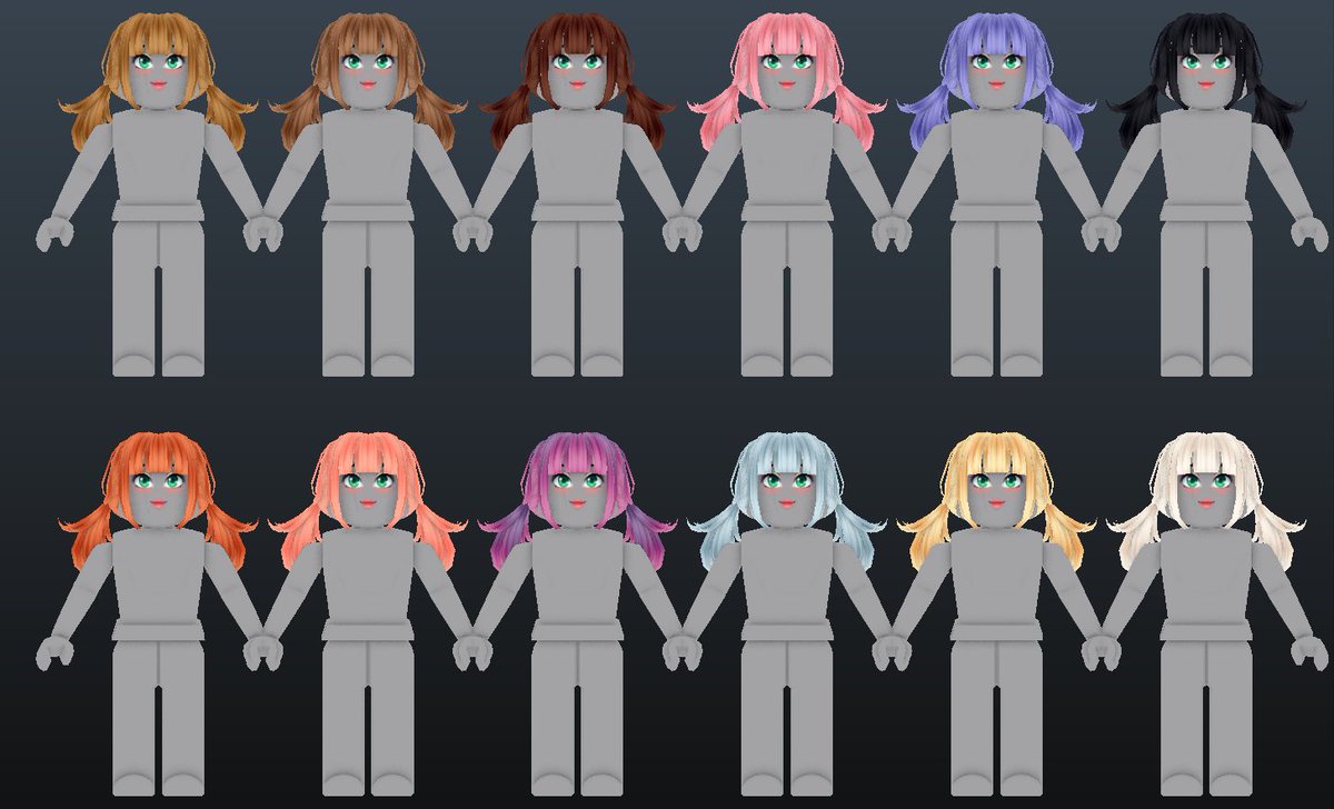 Erythia On Twitter Expanding My Hair Colors With A Brand New Hair Texture That I Absolutely Love Any More Hair Colors You D Like To See Suggest Below Roblox Robloxugc Https T Co Oqkyeyabo9 - my hair roblox