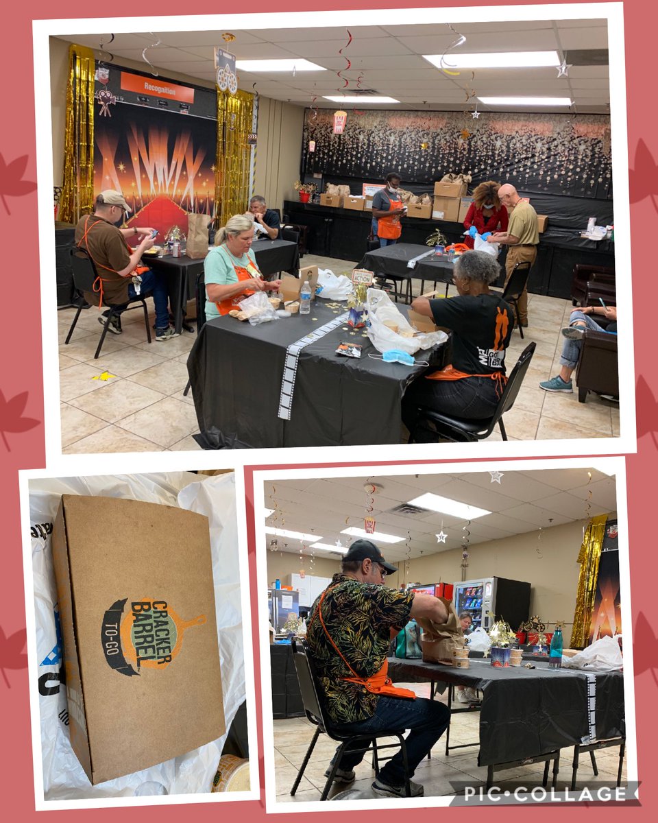 The celebration continues. Today’s menu, fried chicken and country fried steak.