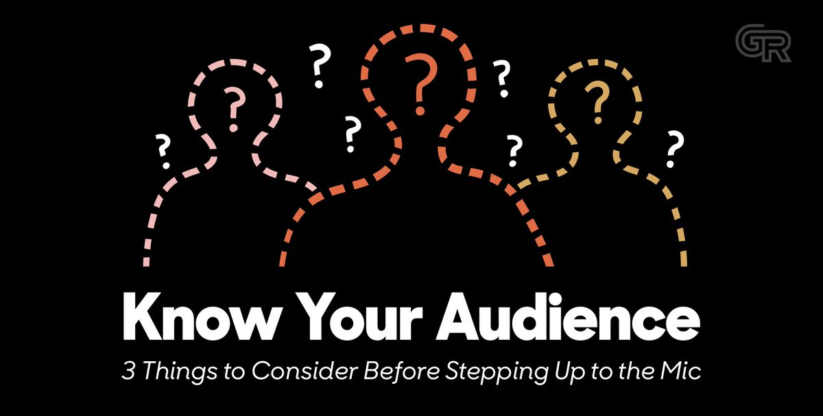 creativediction's tweet photo. 3 things to consider to better know your audience before your next presentation, by CMO Deirdre Mahon on the GRC blog! https://t.co/mXcxrHHen9 https://t.co/jXCTqvNlfb