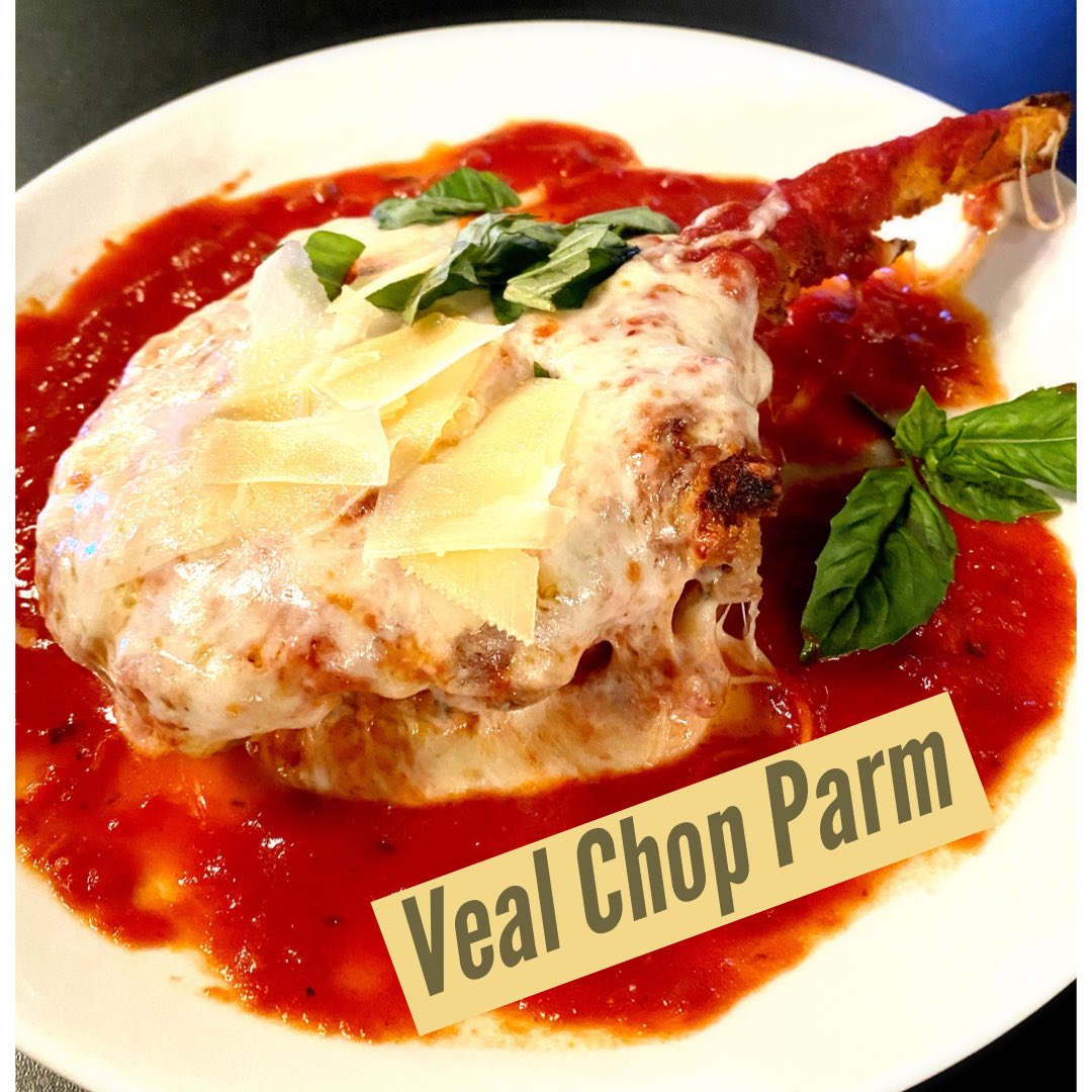 CaponesPeabody's tweet photo. Bone-In Veal Chop Parm on special this weekend🔥🔥🔥

#vealchopparm #redsauce #chickenparm #parms #peabodyma #northshorema https://t.co/SIcTKCAKev