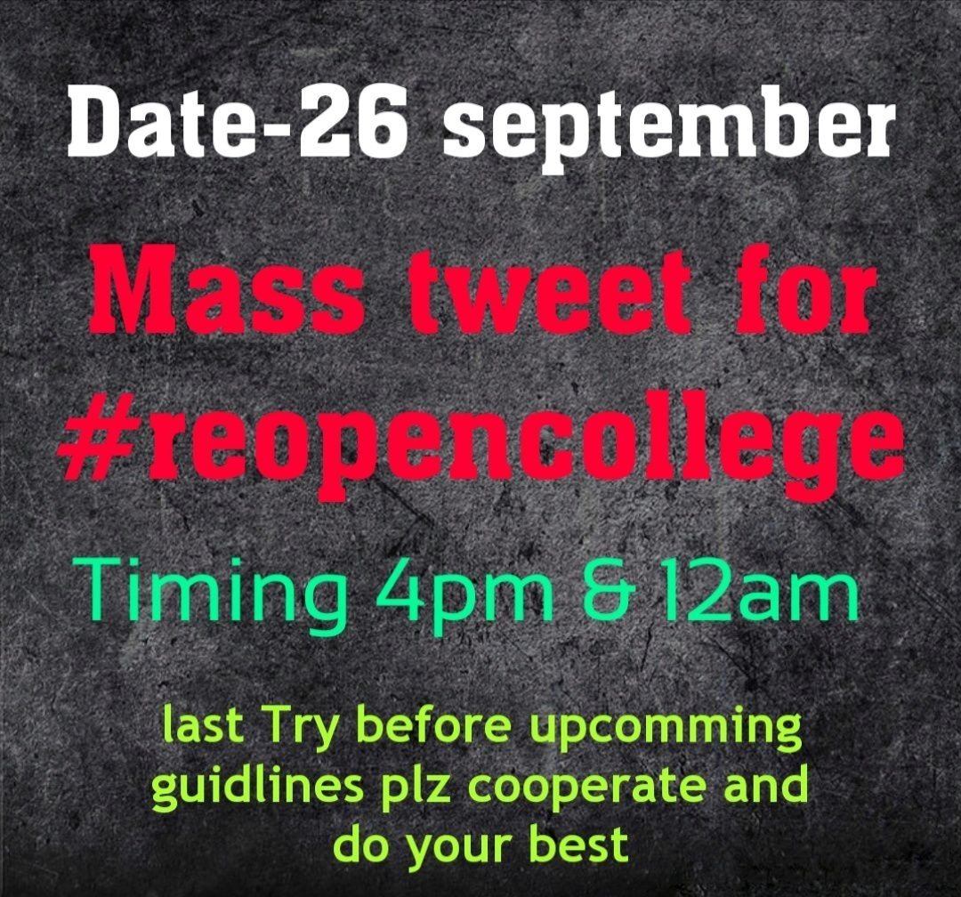 AftabHazarika's tweet image. #reopencollege 
#ReopenUniversitiesForAllStudents 
@PMOIndia 
@DrRPNishank 
@ugc_india