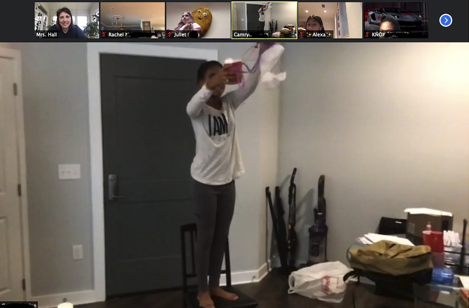 casiocadet's tweet photo. Fifth graders @saes studied chemical changes and completed an egg-streme drop challenge at home.  (Their pun, not mine!) #saeslearns https://t.co/G8xt7DmsvS