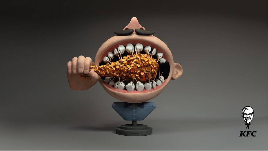 LBBOnline's tweet image. 'Noisy Chicken' shines spotlight on @kfc 's crispy meat with sensory new spots from @GeometryArg . bit.ly/32Z4Oxo