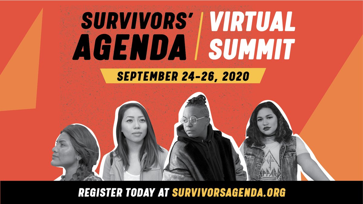 From addressing sexual harassment in the workplace to building a movement of survivors to incorporating #MeToo in schools, today’s #SurvivorsSummit lineup is powerful! Register & see today’s full schedule at survivorsagenda.org #SurvivorsAgenda