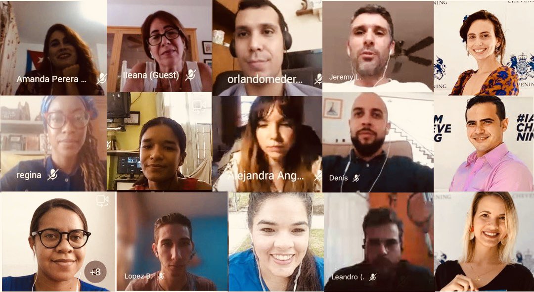 La distancia y la #COVIDー19 no pudieron con nosotros.
De manera virtual despedimos en <a href="/UKinCuba/">UKinCuba 🇬🇧🇨🇺</a> a los 11 becarios <a href="/CheveningFCDO/">Chevening Awards🇬🇧</a> que comenzaron sus estudios de maestría en 🇬🇧. 

#ChosenForChevening #IAmChevening #CheveningCuba #Cuba