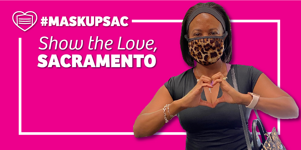 UCPsacramento's tweet image. Be sure to show the love and #MaskUpSac!

We’re low on ways to show love for one another right now, but wearing a mask is an easy way to show the ones you love that they matter.

Also, shout out to @Metro_Chamber for supplying UCP with 3700 masks!

#ucpsacto #ucppeople