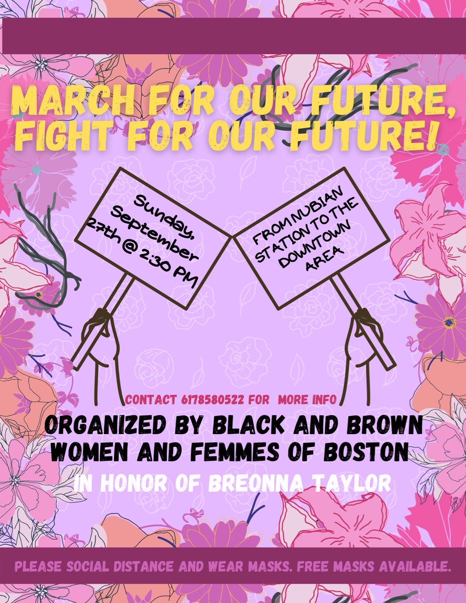 FTPboston's tweet image. Come stand up for us Black girls, women, and femmes, and non-binary folx Sunday at Nubian square. We are done with the perfomative efforts! Come to fight and occupy space for the future of Black girls, women, femmes, and non-binary gold.