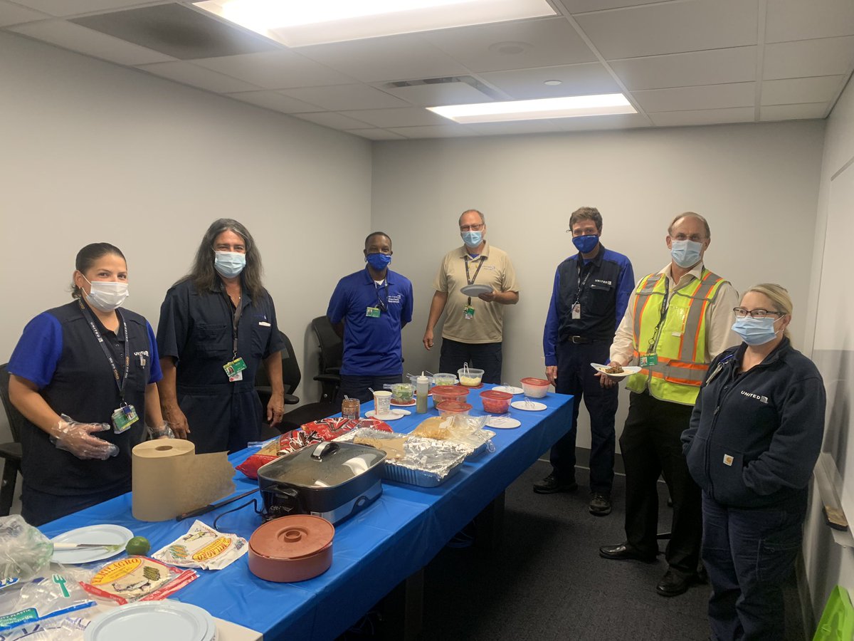 LauraCarpioUAL's tweet photo. Celebrating our incredible commitment to diversity at @United and highlighting our @fly2ohare Ramp employees with Hispanic background with a potluck for #HispanicHeritageMonth #RampTraining @JulieAs76920130 @OmarIdris707 @HermesPinedaUA https://t.co/L88KVYvCoX