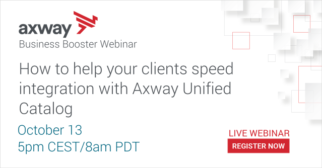 mmmorganax's tweet photo. Partners, find out more about how to help your clients speed integration with @Axway Unified Catalog. Register now for our upcoming #webinar! https://t.co/Idc9guGsWb https://t.co/z43T145i0P