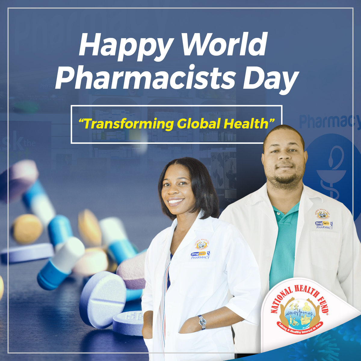 The National Health Fund would like to applaud all our hardworking pharmacists and pharmacy technicians on this World Pharmacist Day. We thank you for the work you do daily to serve your fellow Jamaicans. Your efforts have not gone unnoticed. We salute you today.

#NHFCares