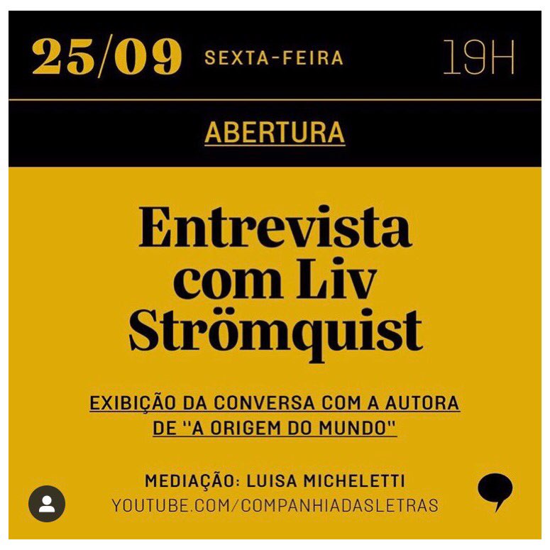 Quem já leu o quadrinho “A Origem do Mundo, uma história cultural da vagina ou a vulva versus o patriarcado”? Entrevistei a autora Liv Stromquist pra vc assisti hoje no YouTube da <a href="/companha1/">Consultoria e Negócios Imobiliários</a> na abertura do festival #najanela 19h!