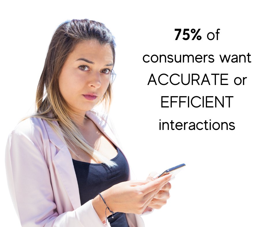 Trying to figure out where to start to improve your customer experience? Most customers want fast, accurate service. We can help you with both! #messagingapp #customerexperience