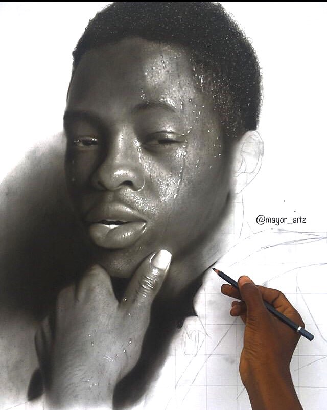 mayor_artz's tweet photo. #throwback #progresshot
Another throwback self portrait I drew with pencils on paper.
โโโโโโโโโโโโโโ-#explore #realism #artistsoninstagram #artlovers #artistatwork #pencildrawing #realism #portrait_drawing #art #pencil #pencil_academy https://t.co/1DSgyiud0j