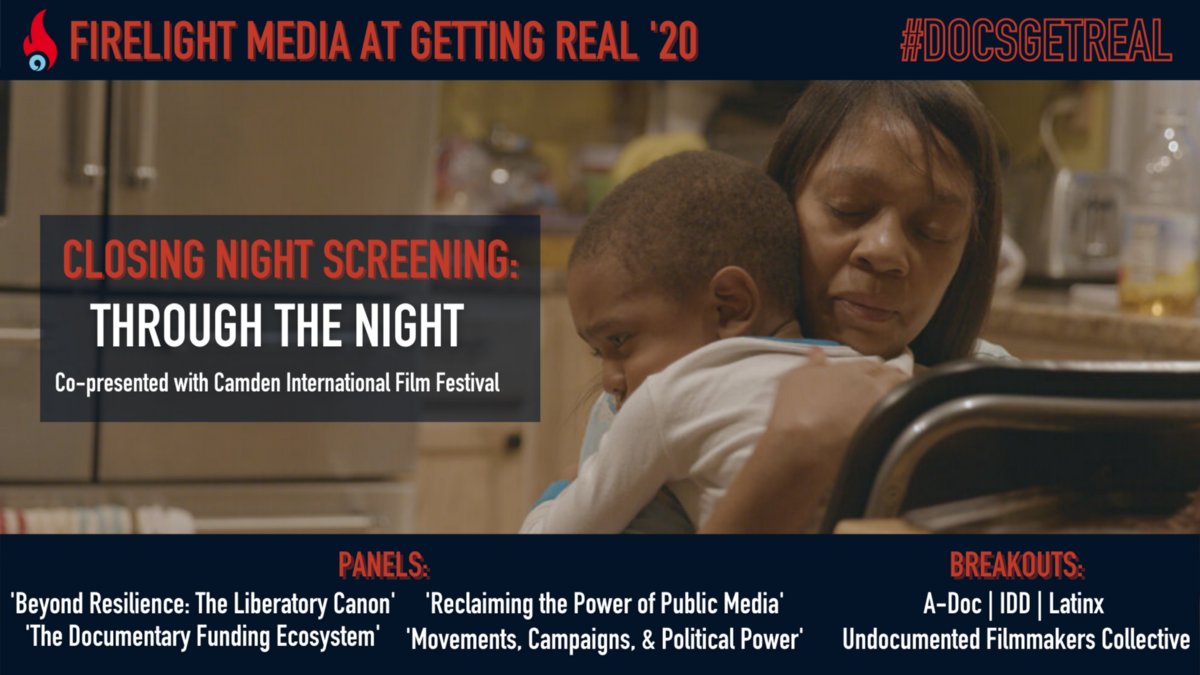 firelightmedia's tweet image. Next week @firelightmedia will be well represented @IDAorg&apos;s #DocsGetReal, w/ panels &amp;amp; breakouts featuring Firelight staff + #DocLabAlumni, the launch of s2 of #BeyondResilience, &amp;amp; the closing night screening of @DJLaylo&apos;s @ThrutheNightdoc. Don&apos;t miss it: buff.ly/3hTrIuk