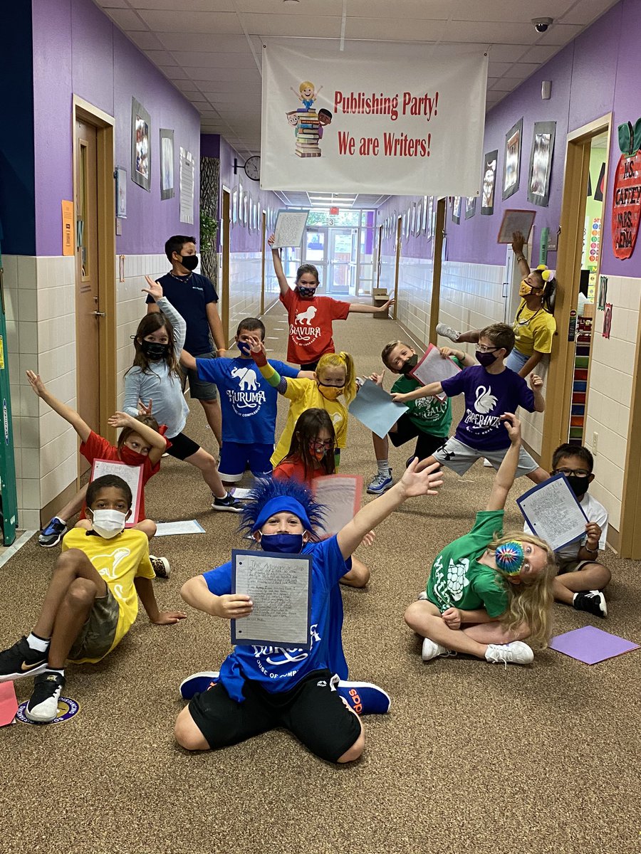 Publishing party! We are authors! 🎉📓✏️🤓 <a href="/EagleRidgeKISD/">Eagle Ridge KISD</a> <a href="/kisdlit/">KellerELA</a>