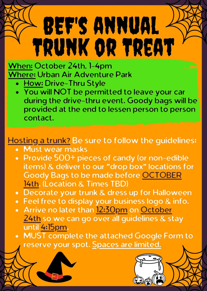 BhamEdFound's tweet image. ****New Trunk or Treat Location ****
#Trunkortreat2020 
#bellinghamstrong
#Halloween2020