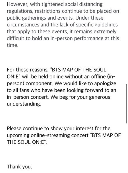 hobiriam's tweet photo. since there is a low possibility that bts is gonna see armys this year
why dont we do a #concert4bts #concerforbts part 2?
We can do dance covers of mots7 songs (+dynamite), song covers, etc
maybe we can call it #ARMYONE ? @Concert4BTS @__gaciria @ikran https://t.co/PIOlqanSAI