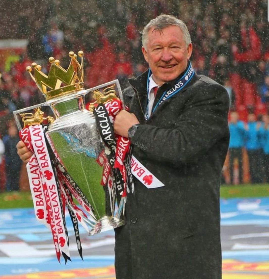 The best Premier league XI of all time:A threadManager - Sir Alex Ferguson Premier League x13Champions League x2FA Cup x5League Cup x4Cup winners Cup x1Super Cup x1Club world Cup x1