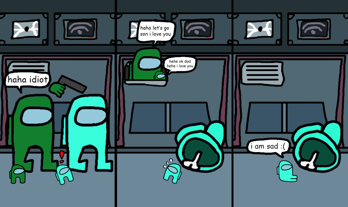 WEEGEE THE GOD on X: WARNING: SAD AMONG US COMIC! I kind of cried a little  while drawing this sad comic. Only Among Us fans will get it!  t.co1RVudtVzSj  X