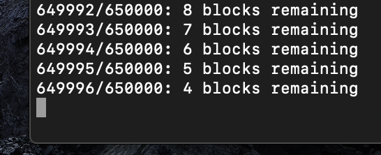 Fabian_NL's tweet photo. @lopp Almost there #RunTheNumbers #Bitcoin https://t.co/ojAvhOS93P