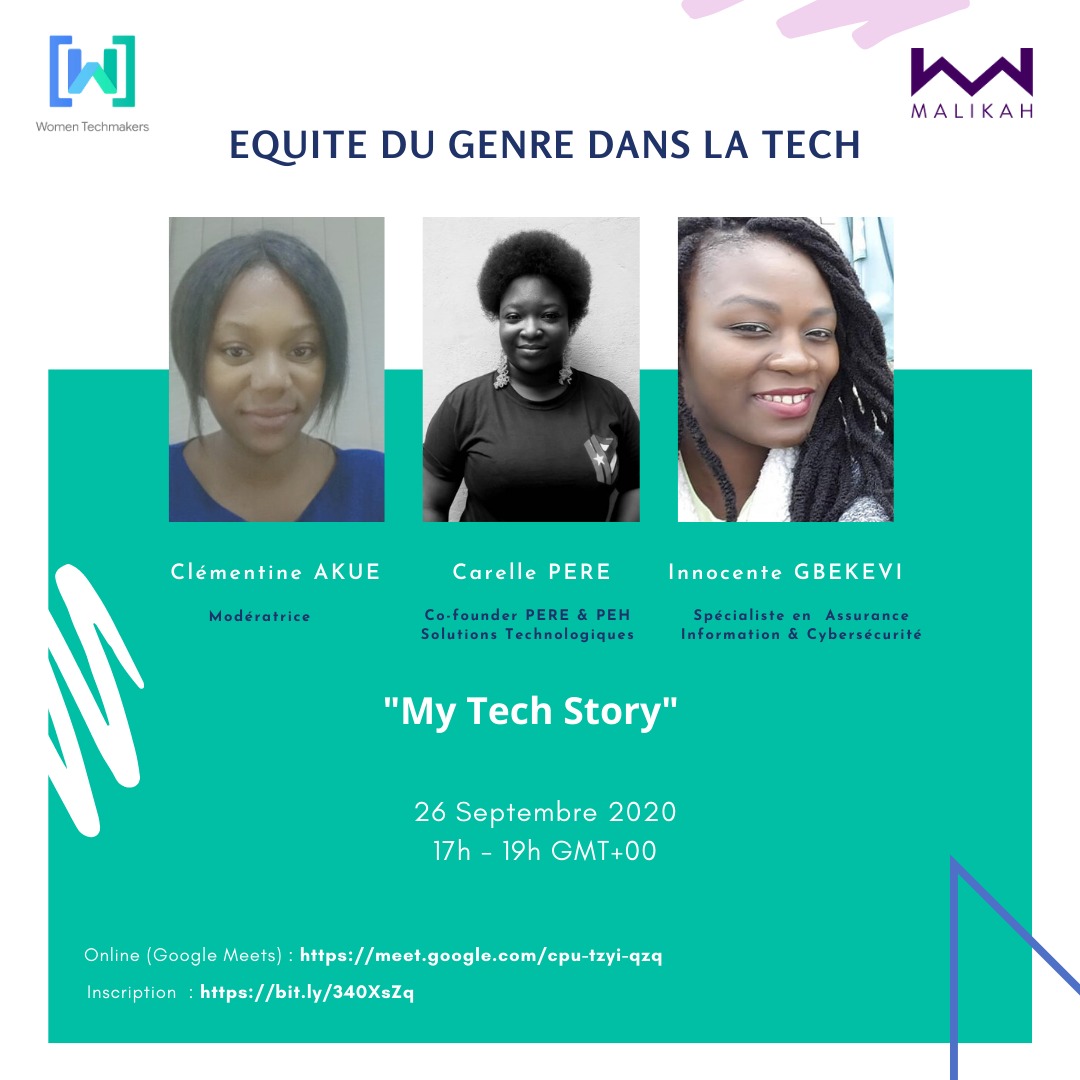 myjoy28's tweet photo. Workshop online ce samedi 26 Septembre à 17h GMT sur l'équité du genre dans le domaine technologique.
Lien vers la visioconférence: https://t.co/in6gUVLaHr
#WTM #Womenteckmaker #WTMLome #WTMSSA #womenintech #WomenInStemInspire https://t.co/MHYn68q7OV