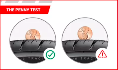 Crestmont_Cad's tweet photo. Life Hack: Check the tread on your tires by using the penny test. https://t.co/YsamHQX4ha