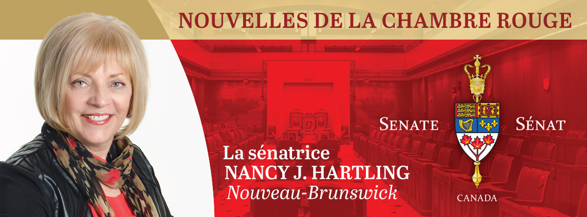 Je suis heureuse de vous présenter mon nouveau bulletin, Nouvelles de la chambre rouge, qui vous tiendra informé des activités du Sénat du Canada. Cliquez sur le lien pour le lire. Pour vous abonner, contactez nous au nancy.hartling@sen.parl.gc.ca.

bit.ly/2EBmZQo
