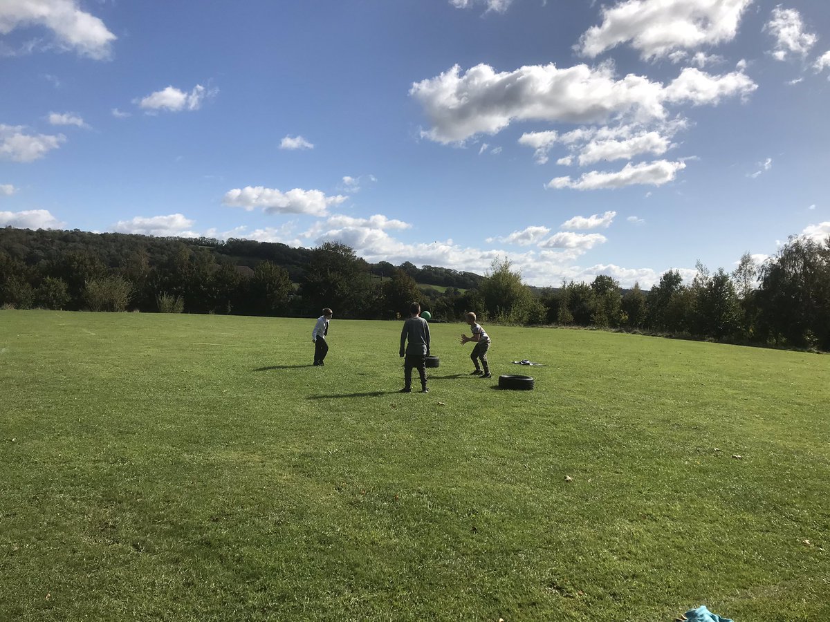 Big field, big skies for some Friday lunchtime football #playmatters #active #opal school <a href="/OPAL_CIC/">Outdoor Play and Learning (OPAL) CIC</a> <a href="/BlueCoatPrimary/">Blue Coat Primary</a> #football