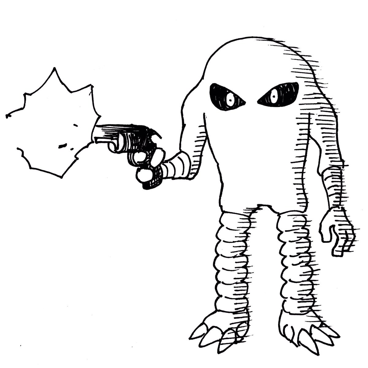 #なぜ描いたかわからないイラスト晒せ 
