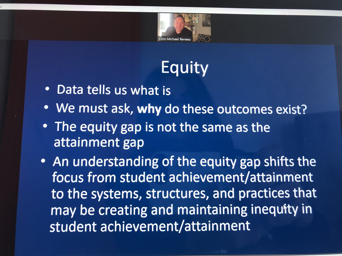 LMercadoLopez's tweet image. .@csuf panelist Clint-Michael Reneau: Equity is a design problem. Therefore, equity needs design solutions. #CSUStudentSuccess2020 #CSUStudentSuccessNetwork #CSUStudentReady