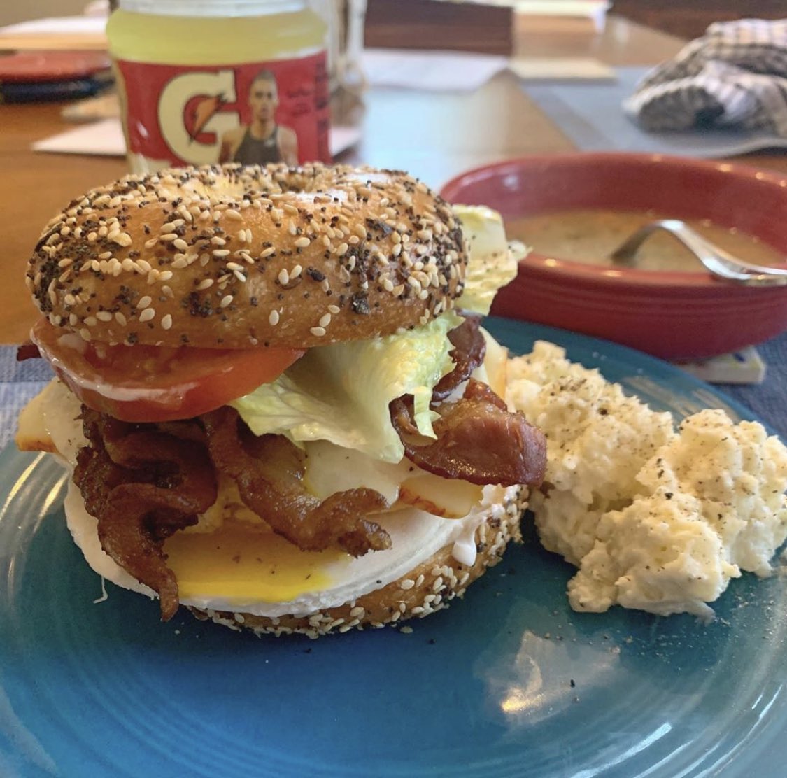 This was a really good bagel  #sandwich I made a couple of weeks ago