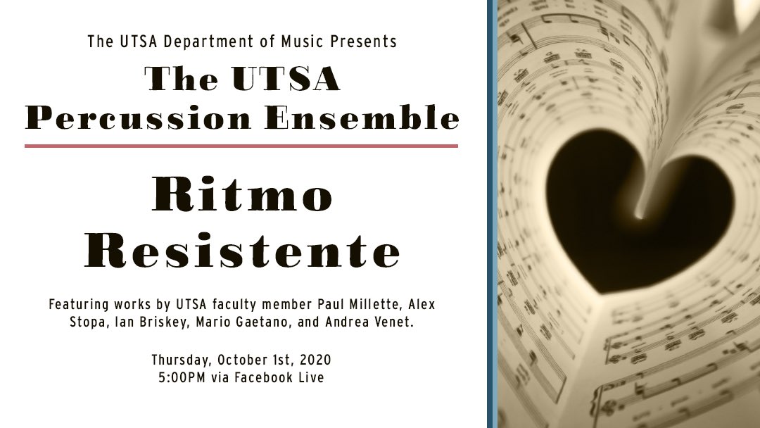 fitdrumom's tweet photo. Please tune in! The students want to know you are there so send a comment in the chat! #utsamusic https://t.co/riY8VRGVBE