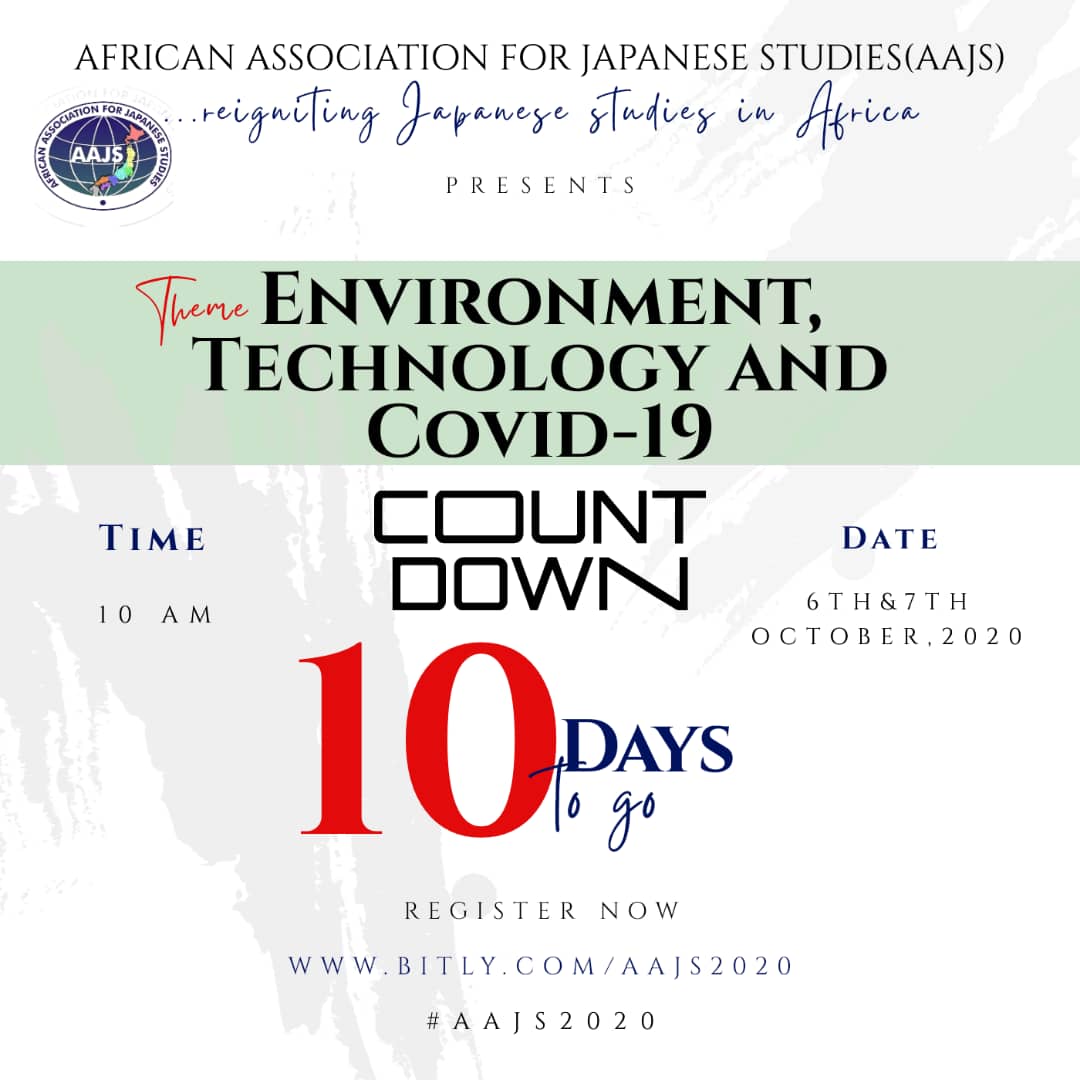 The @AfricanAajs conference is in 10 days from now. Be ready!

#AAJS2020