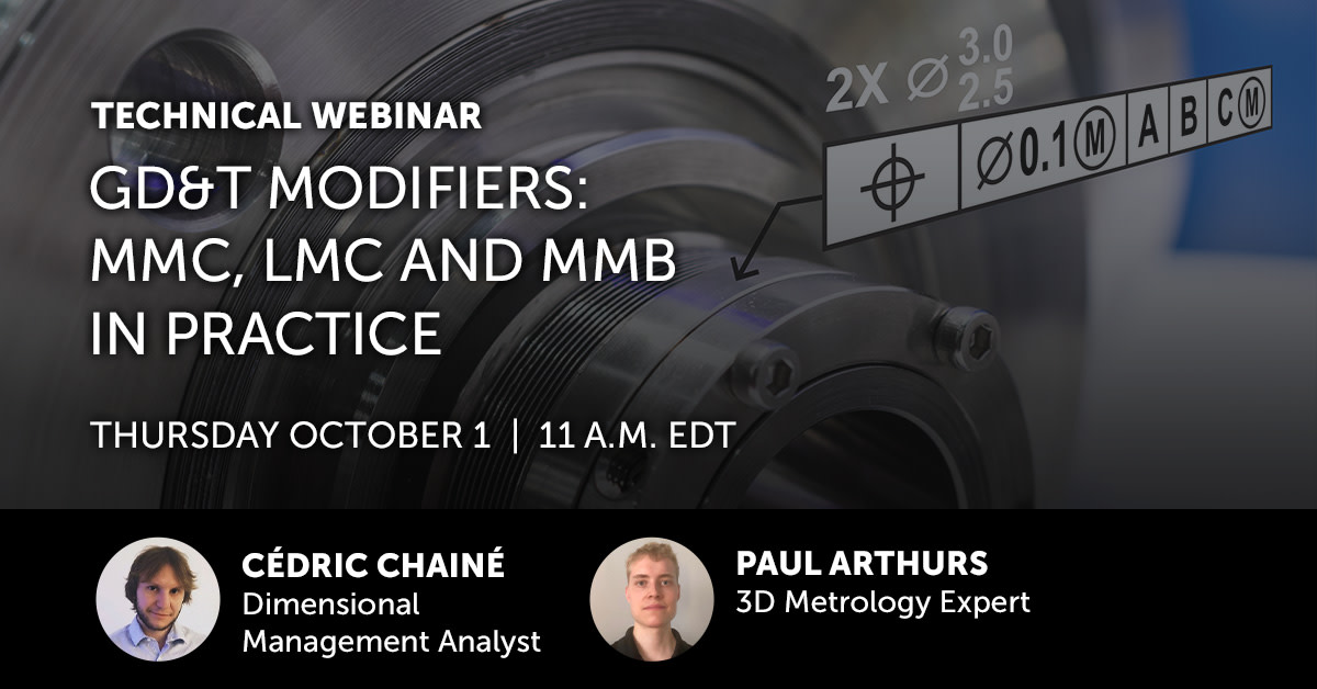 farocreaform's tweet image. #GDandT | Join us on Oct. 1 at 11 A.M. EDT for a technical webinar on how to take advantage of GD&amp;amp;T Modifiers. Register here: attendee.gotowebinar.com/register/46567… #toleranceanalysis #assembly