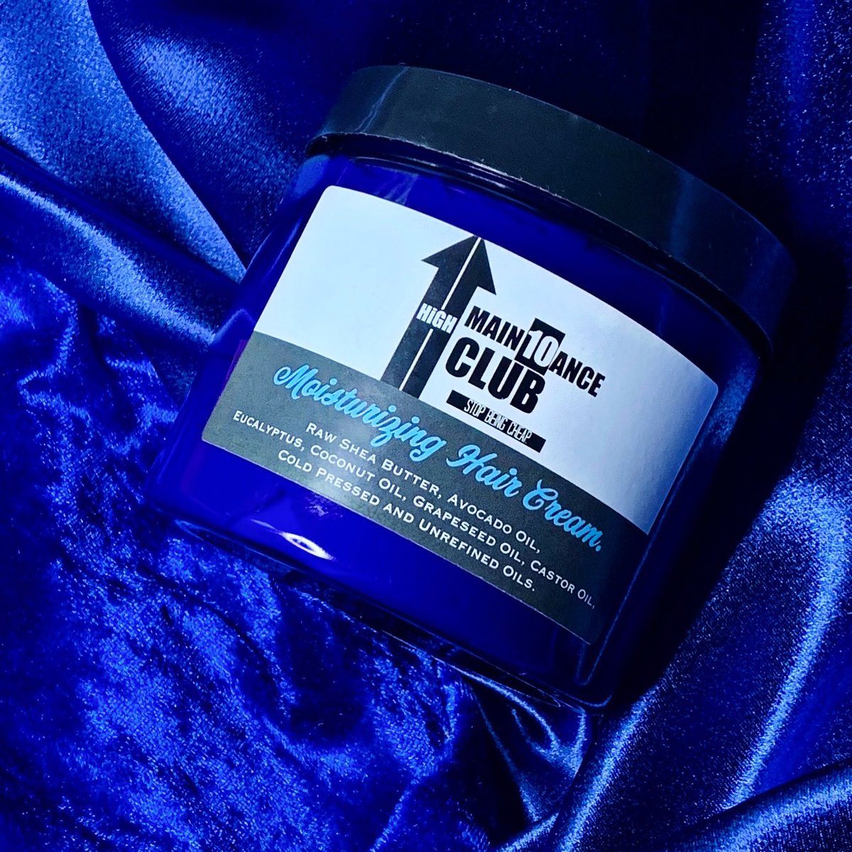 10alishaisrael's tweet image. Also available in 16 oz!
@HMain10anceC Moisturizing Hair Cream!! Treat your crown royally.👑💙🌱✨

For both Male and Female!! 🙌🏾 
Shop: highmain10anceclub.com
ALL NATURAL! Let’s Grow!🌱APTTMH! Handmade with Love!
#HighMain10anceClub #StopBeingCheap