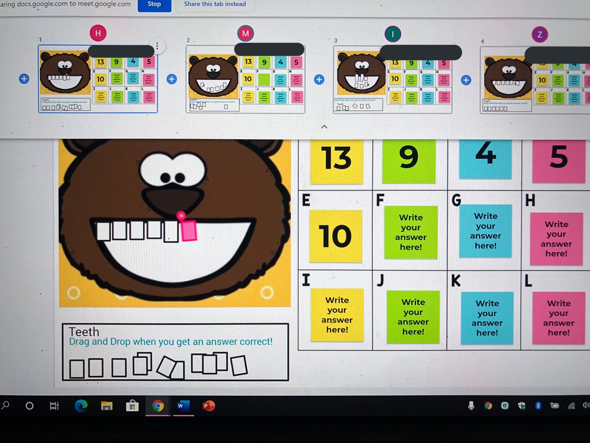 Steph Meier (@steph_in_second) on Twitter photo Watching all my students work at the same time? #priceless. Practicing our math facts within 20 in small groups on this fun jam! Inspired by <a href="/MrsAOlson/">Angie Olson</a> 's toothy game, T's verbally ask a q, Ss respond on a sticky, and drag / drop teeth if they're correct! Watching all my students work at the same time? #priceless. Practicing our math facts within 20 in small groups on this fun jam! Inspired by <a href="/MrsAOlson/">Angie Olson</a> 's toothy game, T's verbally ask a q, Ss respond on a sticky, and drag / drop teeth if they're correct!