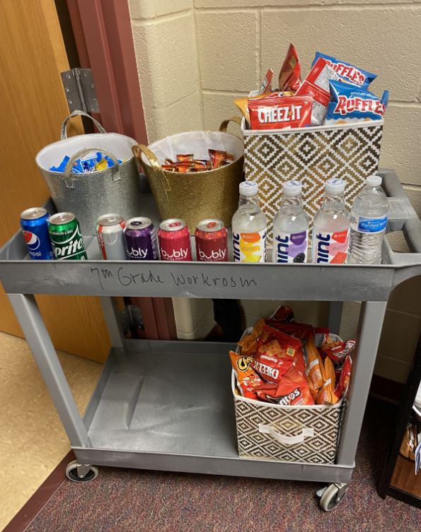 jarred_zapolnik's tweet photo. Just because...we appreciate all of the work that our staff has done to return and educate our kids safely, our MIS team surprised our staff with afternoon snacks! Please help us say "thank you" for their dedication towards the kids! @MassillonSchool #MMSGBED https://t.co/go8qMAxXRs