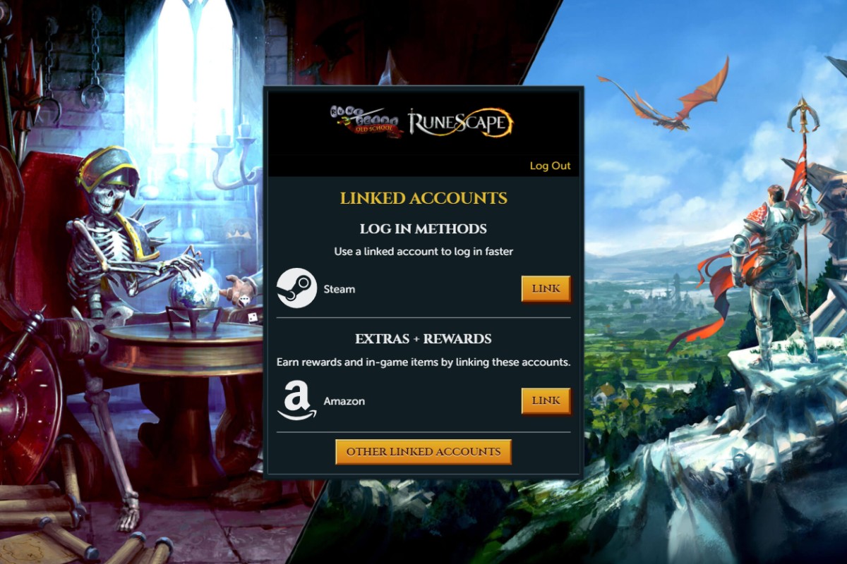 RuneScape on Twitter: "Steam account linking is now available! Link your  RuneScape and @Steam accounts ahead of launch on October 14th and you'll be  logged in automatically when running the game from