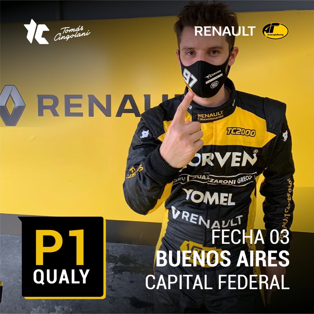 tomicingolani's tweet photo. POLEEEEEE 🥇
.
Feliz por este momento. Hay mucho trabajo detrás de todo esto. 
.
Gracias a mis sponsors, mi familia y a todo mi equipo. A las 17hs largo 9no el sprint por @tycsports 🏁 https://t.co/4mLGZYaflm