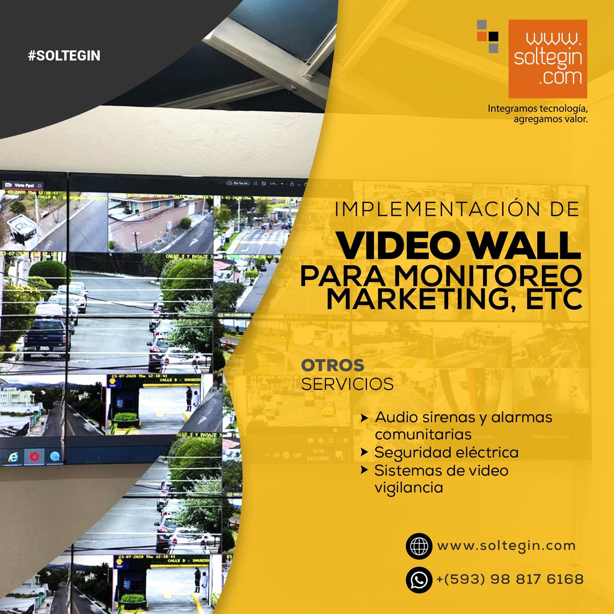 soltegin's tweet photo. 🤝🏼Adaptamos nuestro equipo y mano de obra a sus necesidades, 👌👌💪además el video wall es la perfecta solución para visualizar el contenido en gran tamaño. 😉
.
.
.
CONTÁCTANOS:
🌐 https://t.co/16gEF9xsIB
✉️ info@soltegin.com
📲 09 88176168 https://t.co/TlWM70AmxH