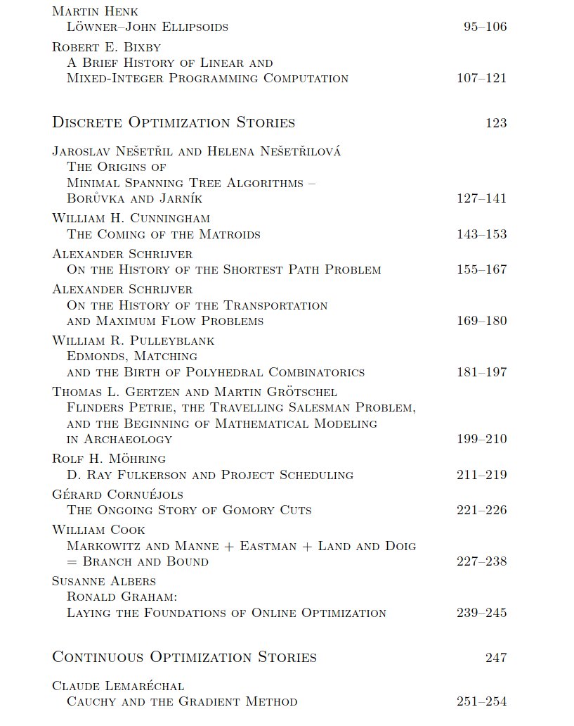 appendens's tweet photo. 📖 Grötschel (2012) Optimization Stories https://t.co/TF5YEE9yCV
👨‍🏫 Martin Grötschel https://t.co/PKIBw0C0pZ https://t.co/NwPCyO5Qkh