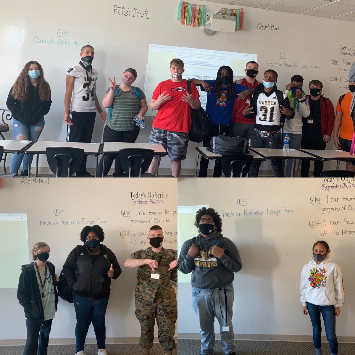 kines_ashley's tweet image. Black Day🇲🇽Mexican Revolution🇲🇽Escape Room Round 2️⃣ winners!!! 🎉🥳 Today students answered questions to get clues as they moved through different levels to 🔒break out🔑So much fun!!! @WCHS_Warriors #HispanicHeritageMonth2020 #historyisfun