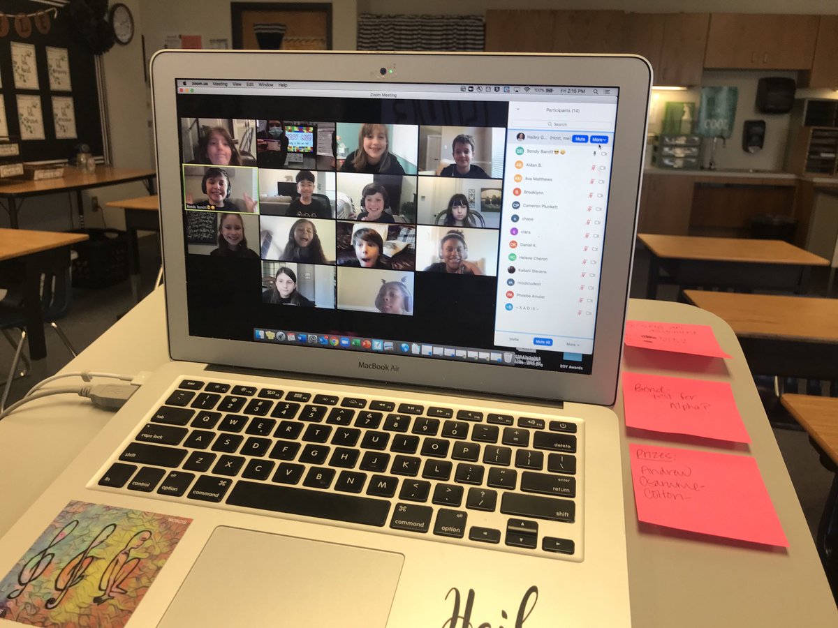 Ready to celebrate our first Friday Live Virtual Style!!! #bearshine #buildingabetterme #misd ⁦<a href="/AmyHolderman2/">Amy Holderman</a>⁩ ⁦<a href="/KassHal/">kassie halpin</a>⁩