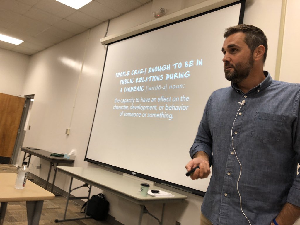 alabamaschoolpr's tweet photo. Excited to have @wrivey join #ALSPRA today for an invigorating discussion on #Napkinisms and how easy it is to #inspire ! https://t.co/XsGDd2KnnU
